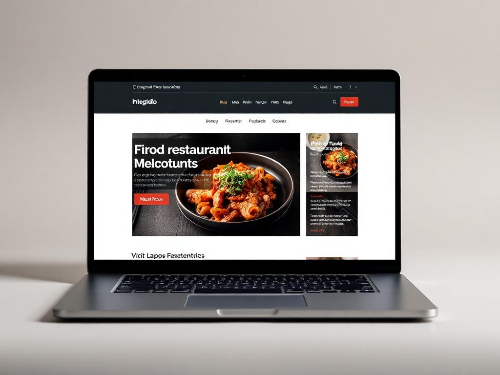 Restaurant Website mockup